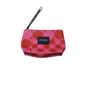3 For 25 Shiseido Vibrant Pink and Red Patterned Pouch
